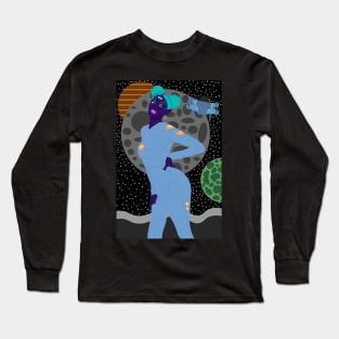 Purple Alien Woman 04 Long Sleeve T-Shirt